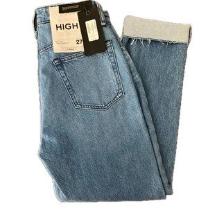 Rag & Bone Poppy Nina High-Rise Ankle Cigarette Jeans Frayed Hem Wm Sz 27 NWT